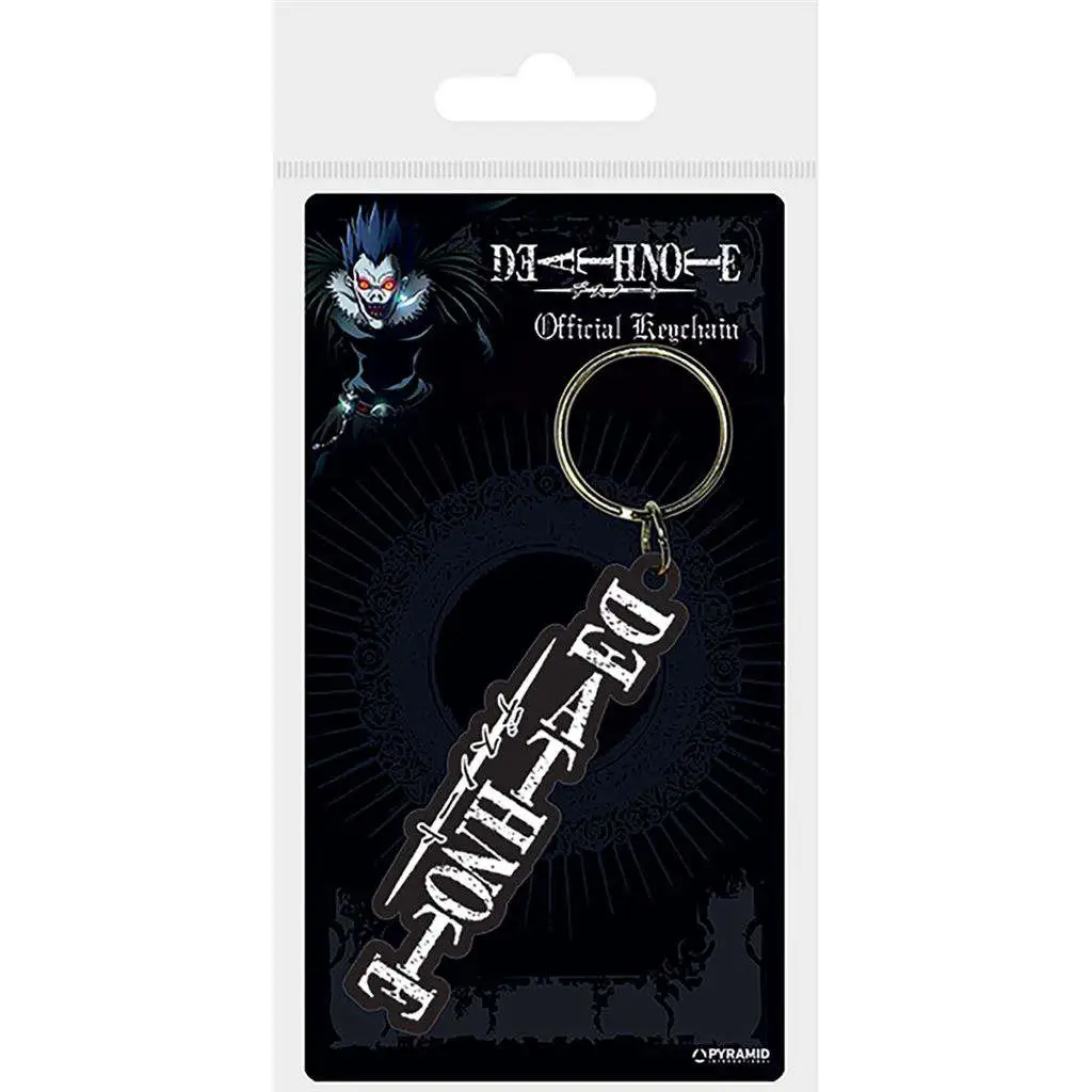 Porte-clés death note logo rubber